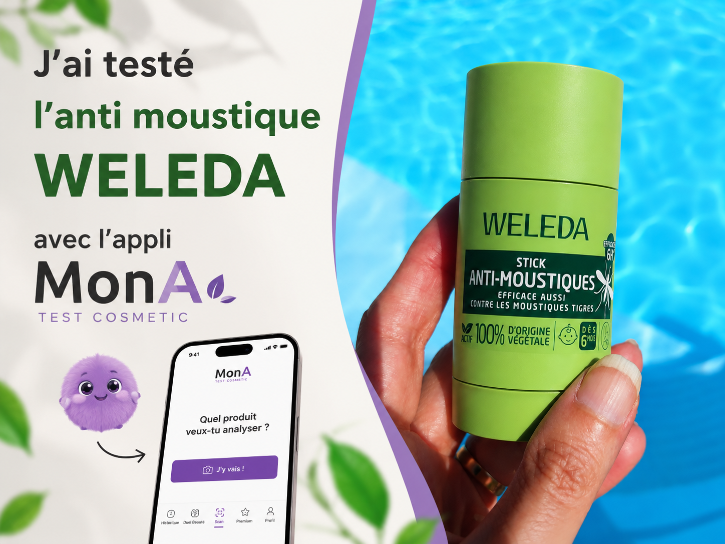 Test d'efficacité : Weleda stick anti-moustique